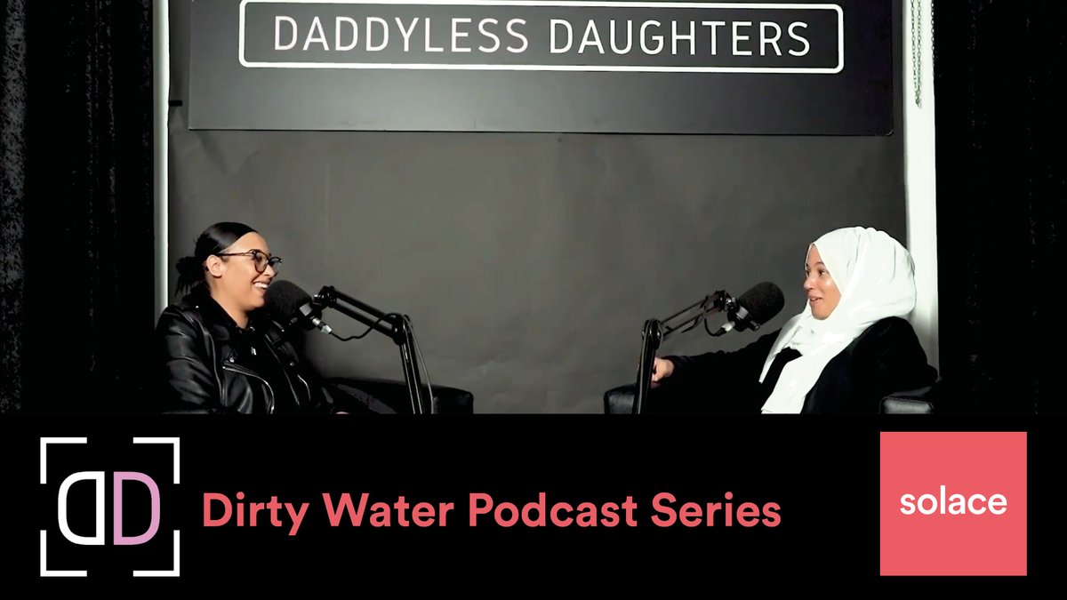 SolaceWomensAid's tweet photo. Solace are proud to support the launch of the Dirty Water podcast series. To catch up on episode one click here https://t.co/YdsNX2hCFM #DirtyWaterPodcastSeries #DaddylessDaughters #Solace #Podcast @theddproject_ @Aliyah_Ali__ https://t.co/MUWASMj1Zy
