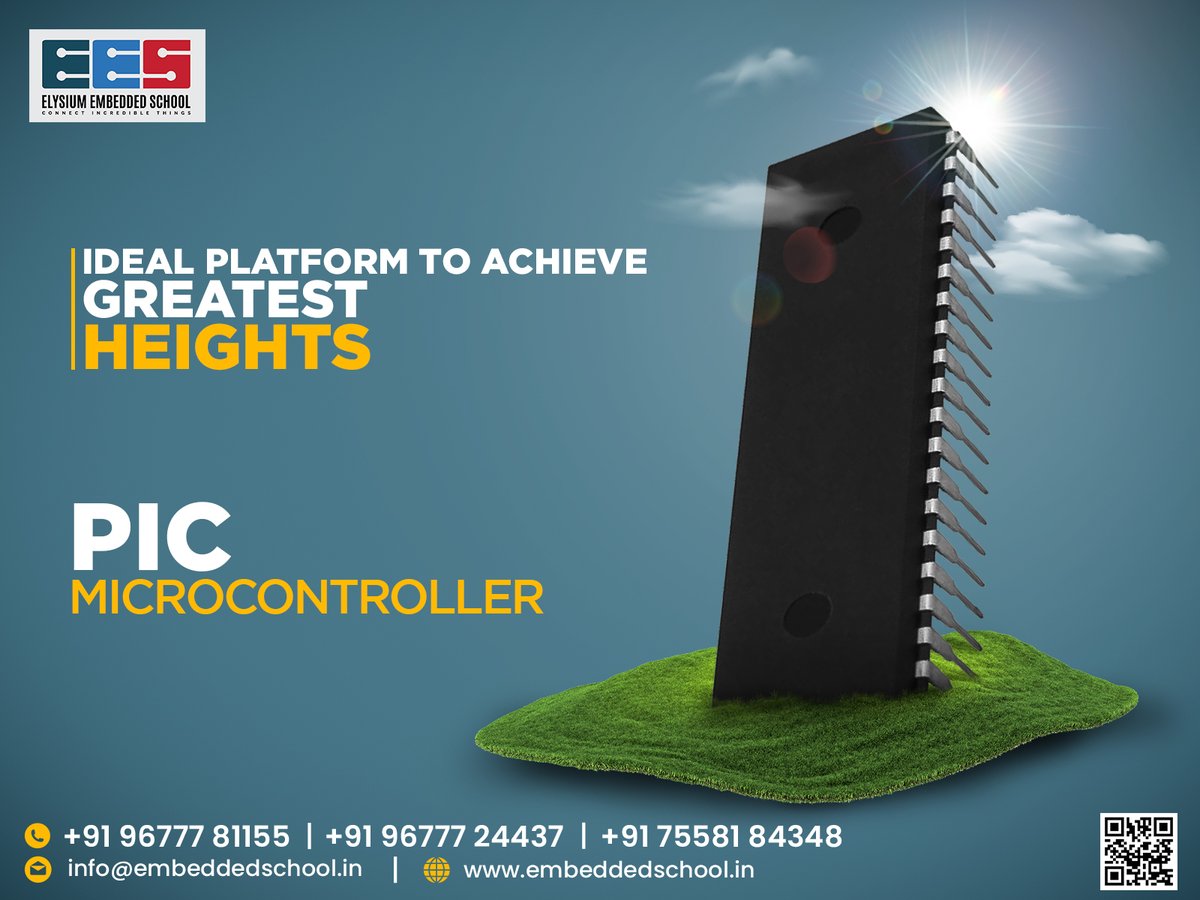 EmbeddedSchool's tweet image. Elysium Embedded School offers Training courses for PIC Microcontrollers,
WhatsApp wa.me/9677781155
Book an appointment: bit.ly/3AZgUVY
website: embeddedschool.in
#Microcontrollercourse #PICMicrocontroller #embeddedschool #embeddedtraining #PIC #picomicro