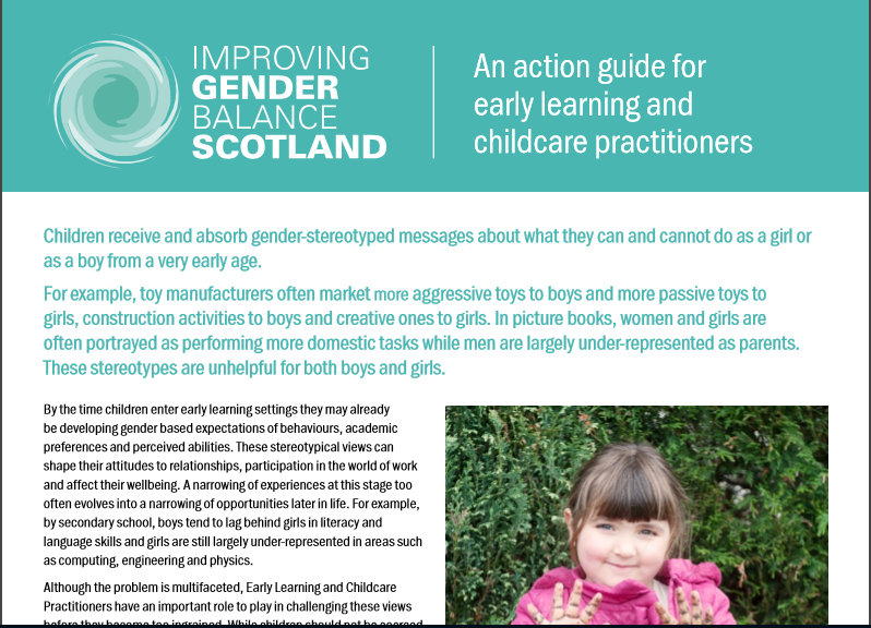 EdScotIGBE's tweet photo. Our #ELC action guide can be a great starting point and offer ideas for progression towards a more #genderaware setting: https://t.co/gFshhhhK09 @ESTeamELC Please RT @NAllianceScot @TayCollab @FVWLric @SEICollab @sweic2019 @wp_education https://t.co/02U19ZRdtX