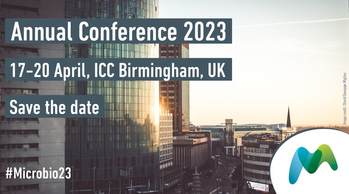 MicrobioSoc's tweet photo. We look forward to Annual Conference 2023 taking place Monday 17 April–Thursday 20 April 2023 at the @ICC_Birmingham. 🌃🤝Check out the event on our website: https://t.co/O4OiN84GEn 👈 #Microbio23 https://t.co/9LEyx8cdS9