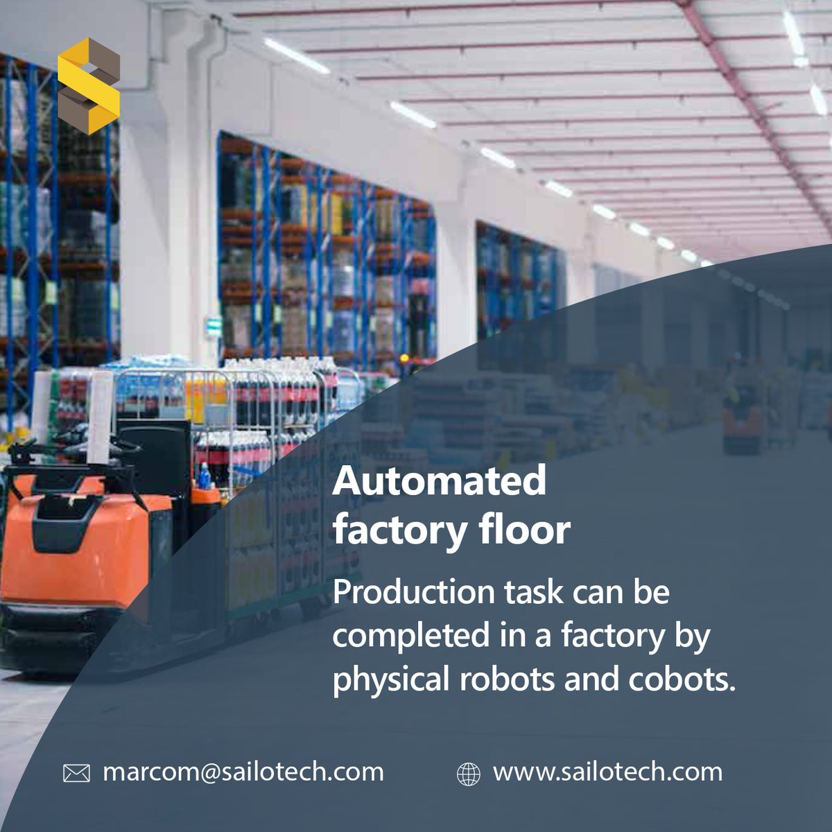 Sailotech's tweet image. The &quot;Industry 4.0&quot; industrial revolutions were spurred by #IntelligenceAutomation and have had a substantial impact on the processes and environments that rely on cyber-physical and cognitive systems. Dive - Deep to know more: sailotech.com/intelligent-au…