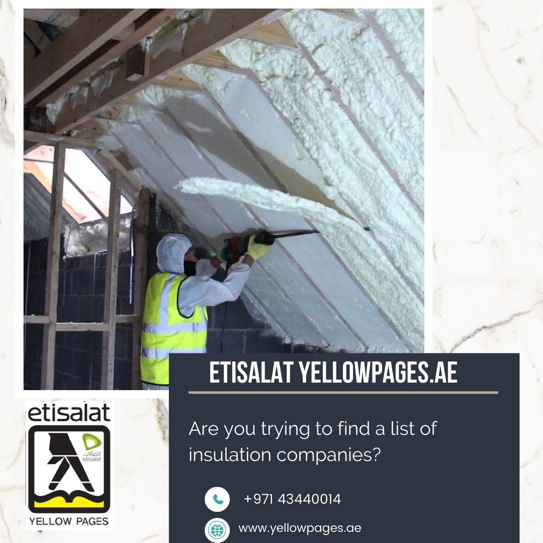 techdigital981's tweet image. At Etisalat Yellow pages you will find insulation companies in UAE list. We have the best companies registered with us from around UAE that are verified and can be contacted to get insulation companies in UAE. 
Visit us : cutt.ly/gZ32ke0