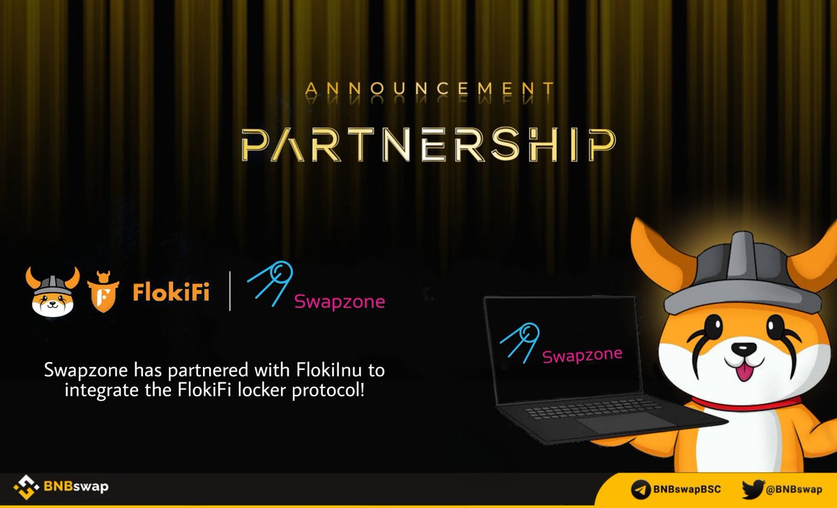 📢 <a href="/Swapzone_io/">Swapzone</a> has partnered with <a href="/RealFlokiInu/">Floki</a> to integrate the FlokiFi locker protocol!

Through this integration, #FlokiFi Locker will show the LP security status of tokens listed on #Swapzone

#Crypto $FLOKI #FLOKI #FlokiArmy #BSC $BNB #memecoin #BNBswap