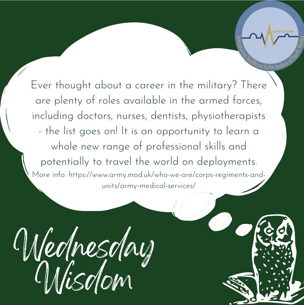 #WednesdayWisdom

This week we’re continuing to look at where a career in healthcare could take you, including at home or abroad with the Armed Forces

<a href="/armyjobs/">Army Jobs</a> 

#wideningaccess #healthcare #careers