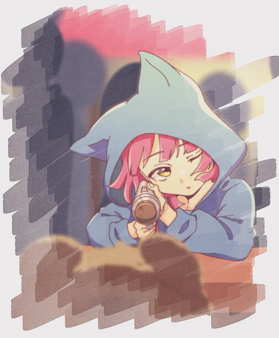 狙いを定めて・・・! 