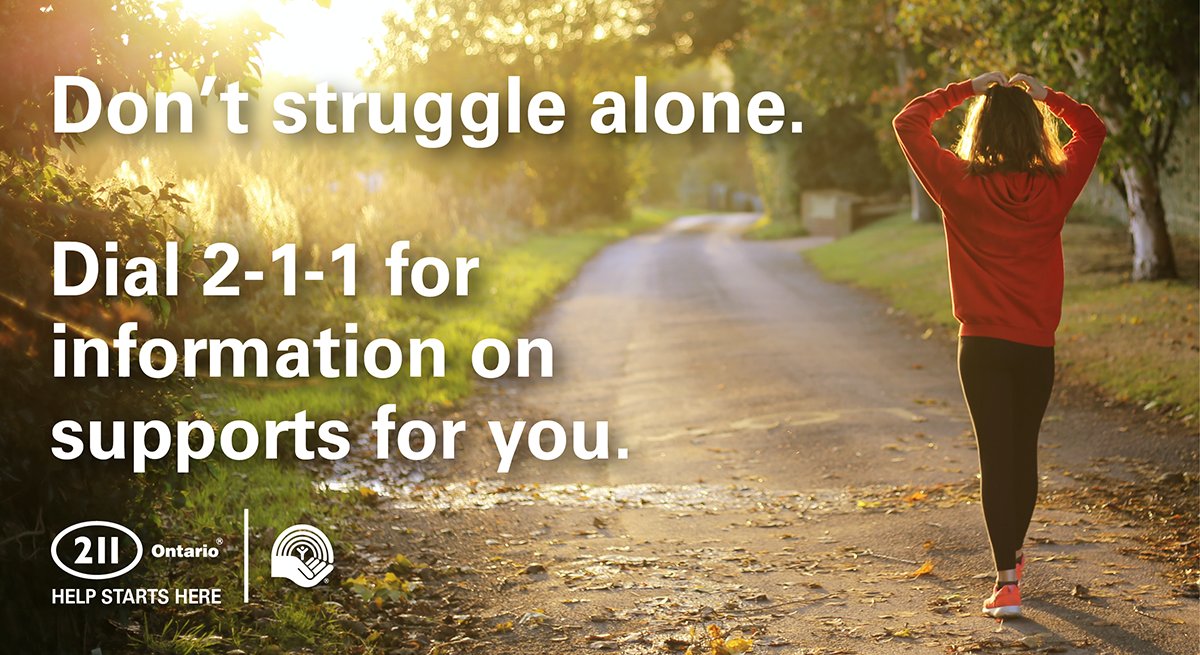 211Ontario's tweet photo. Mental health is just as important as physical health. Ask for help if you or your loved ones are experiencing mental health challenges. Dial 2-1-1 for information on supports for you. https://t.co/FYH6AdhIS0