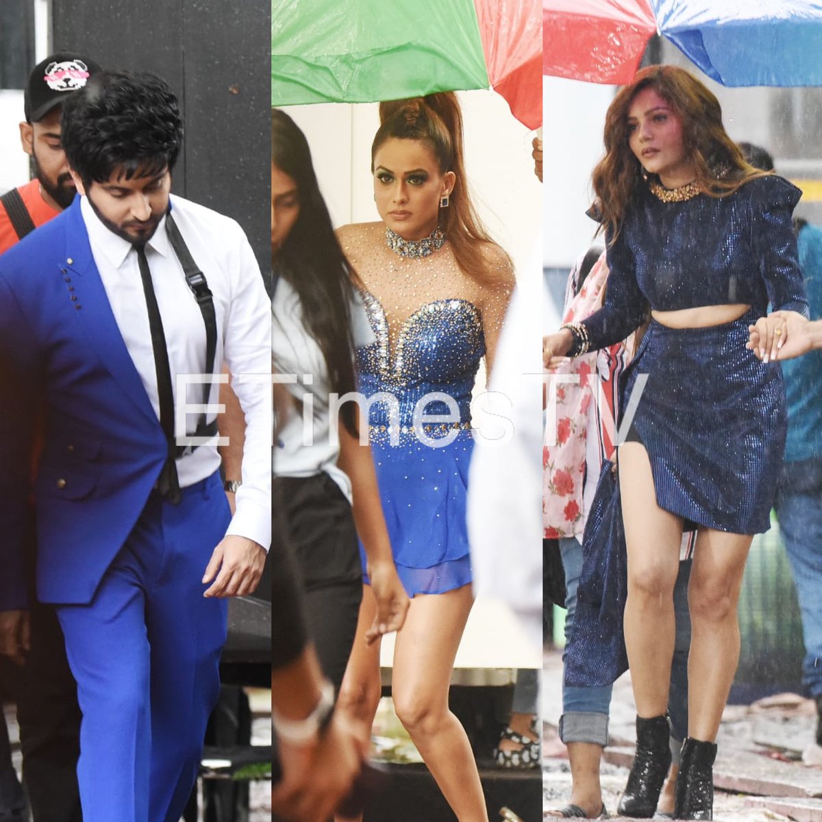 EXCLUSIVE: #niasharma <a href="/RubiDilaik/">Rubina Dilaik</a> and <a href="/DheerajDhoopar/">Dheeraj Dhoopar</a> get snapped while shooting in the city!!
📸: Nilesh Wairkar 
 
#niasharma #dheerajdhoopar #rubinadilaik #etimestv