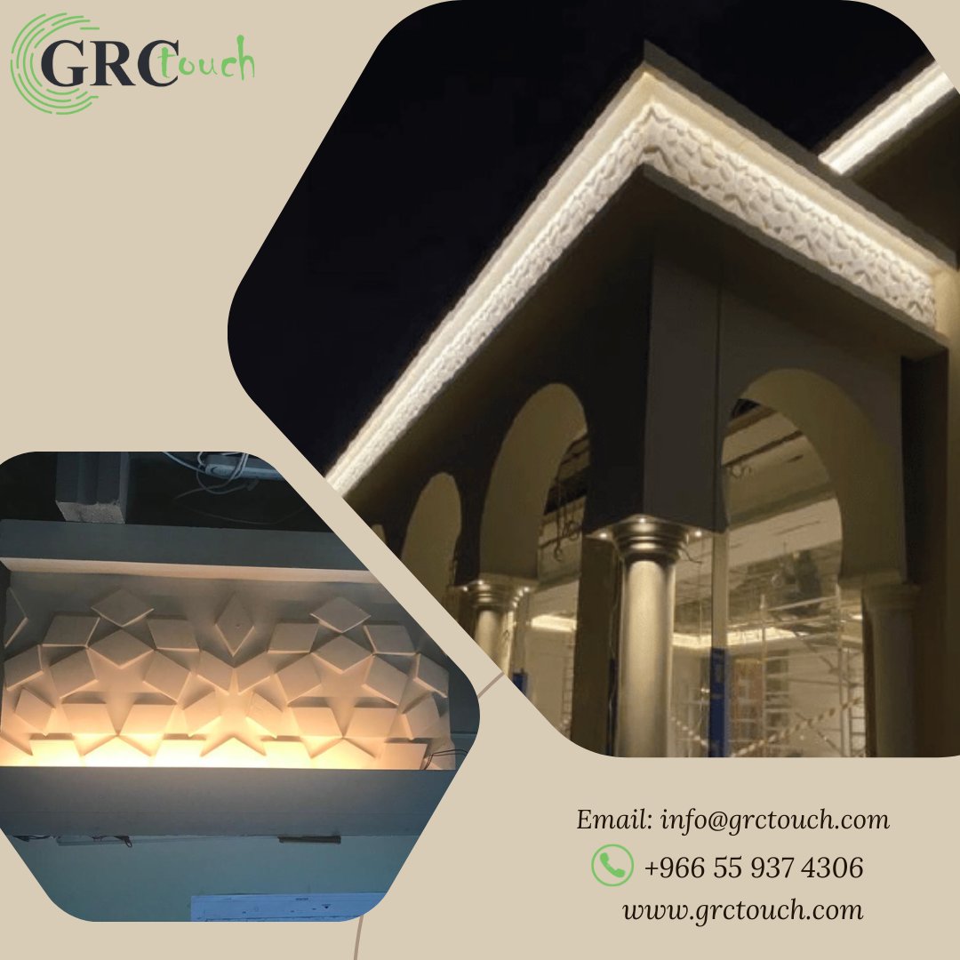 GrcTouch's tweet photo. نقوم بتنفيذ جميع أعمال الواجهات الخارجية بمختلف الأشكال والتصاميم الحديثة للكرانيش مع الإضاءة المخفيه لظهور الواجهات بشكل أكثر من رائع
#grctouch
#grc
#مقاولات #بناء #ديكورات #واجهات #مشاريع https://t.co/5qHtCCvQMZ