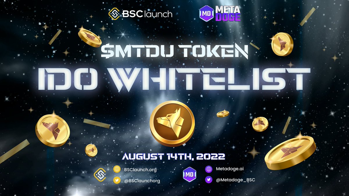 BSClaunchorg's tweet photo. 📑@MetaDoge_BSC Whitelist Officially LIVE! 📑
The whitelisting registrations to join the #MetaDoge #IDO round is now open. Check out the details information here!👇👇👇
▶️Participate now: https://t.co/36ncSZgxmP
#MetaDoge #EarnInFreeTime #DogeRacing #ReadyToPlay https://t.co/DXa39ZkUP0
