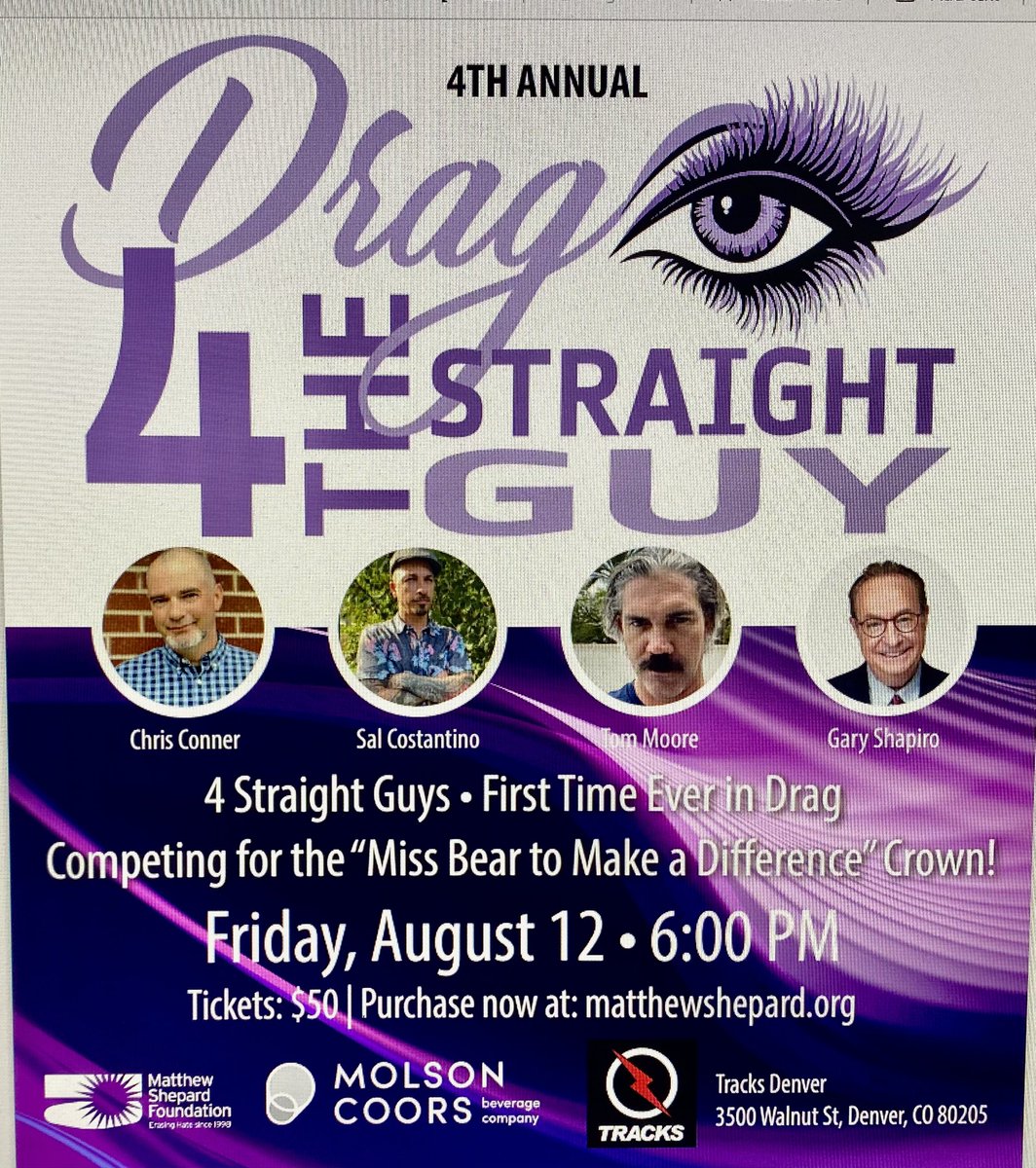 Gary Shapiro (@gshapiro9news) on Twitter photo Got my Drag Name for the <a href="/MattShepardFDN/">Matthew Shepard Foundation</a> “Drag Eye for the Straight Guy”: Matzo Belle! And I look good..#9News Got my Drag Name for the <a href="/MattShepardFDN/">Matthew Shepard Foundation</a> “Drag Eye for the Straight Guy”: Matzo Belle! And I look good..#9News