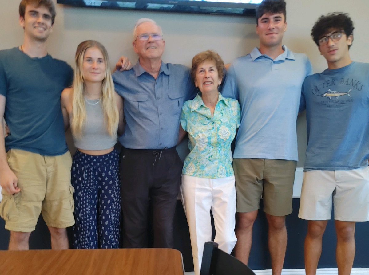 My parents with the grandkids in 2008 and then now in 2022. They are growing up !!!
