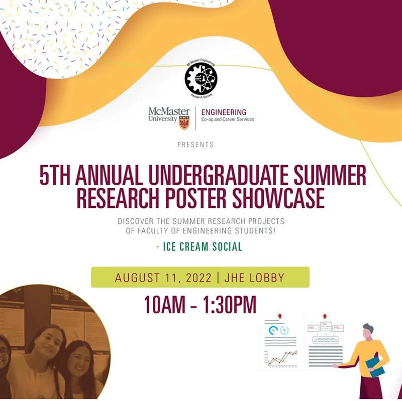 macengphys's tweet photo. Don’t miss the 5th annual undergraduate research showcase and ice cream showcase happening in August 11! Come check out all our wonderful summer students and learn all about their research and enjoy some delicious ice cream while you do! 🍦

#macengphys #maceng https://t.co/fytZVfJlCW