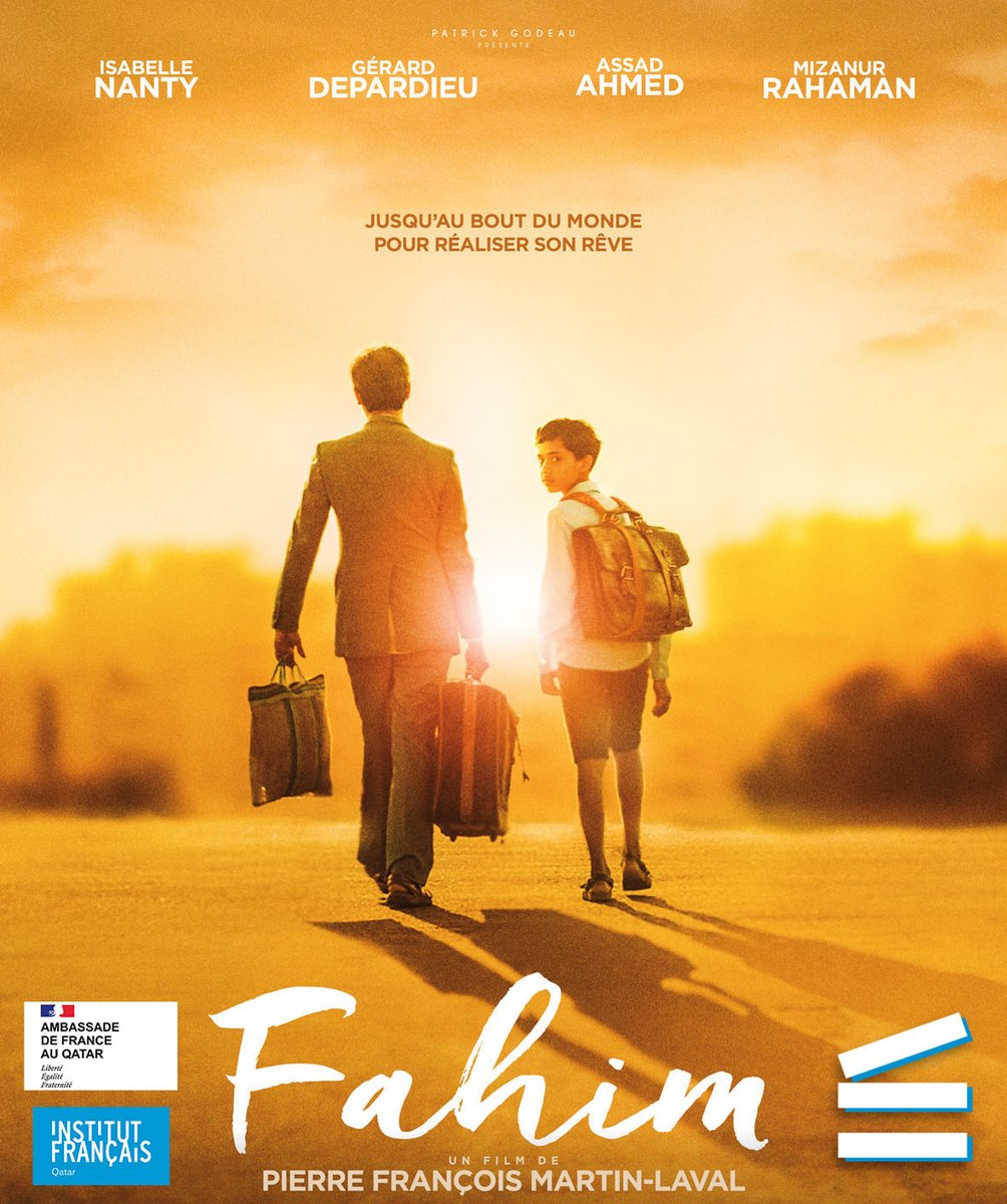 ifqdoha's tweet photo. #cinéma🎬
🎟️L'IF vous convie à la projection de Fahim, récit #biographique à la fois comique et touchant, tourné avec Gérard Depardieu. 
➡️Tout public 
📅Mercredi 24 août à 18h
➡️https://t.co/53LCjkTTNp

#film #filmfrançais #movies @FranceauQatar https://t.co/SCLMQZHoEG
