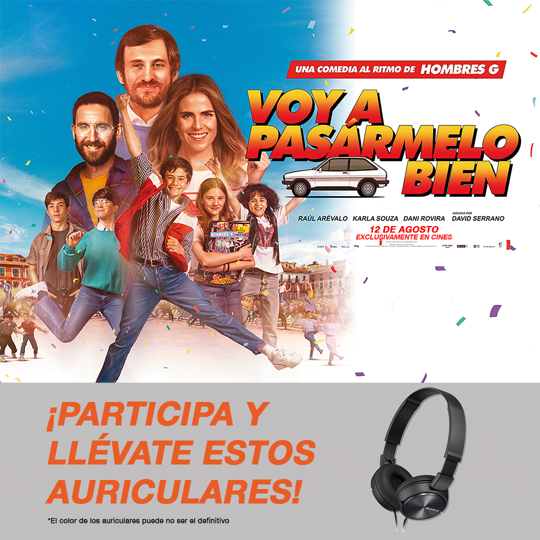 ocine_es's tweet photo. 🎧 ¡CONSIGUE UNO DE ESTOS 3 AURICULARES CON #VoyAPasármeloBien!  🎧
Para participar:
🐦 ¡Síguenos! (@ocine_es)
🔁 RT
🗨 Menciona a la persona más fan de Hombres G qué conozcas
📃BBLL➡ https://t.co/hzysgmjekP
📅 Finaliza el 17/08 📅 https://t.co/yYWwm6Nyie