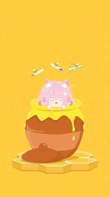 「六角形 ピンク髪」のTwitter画像/イラスト(新着)