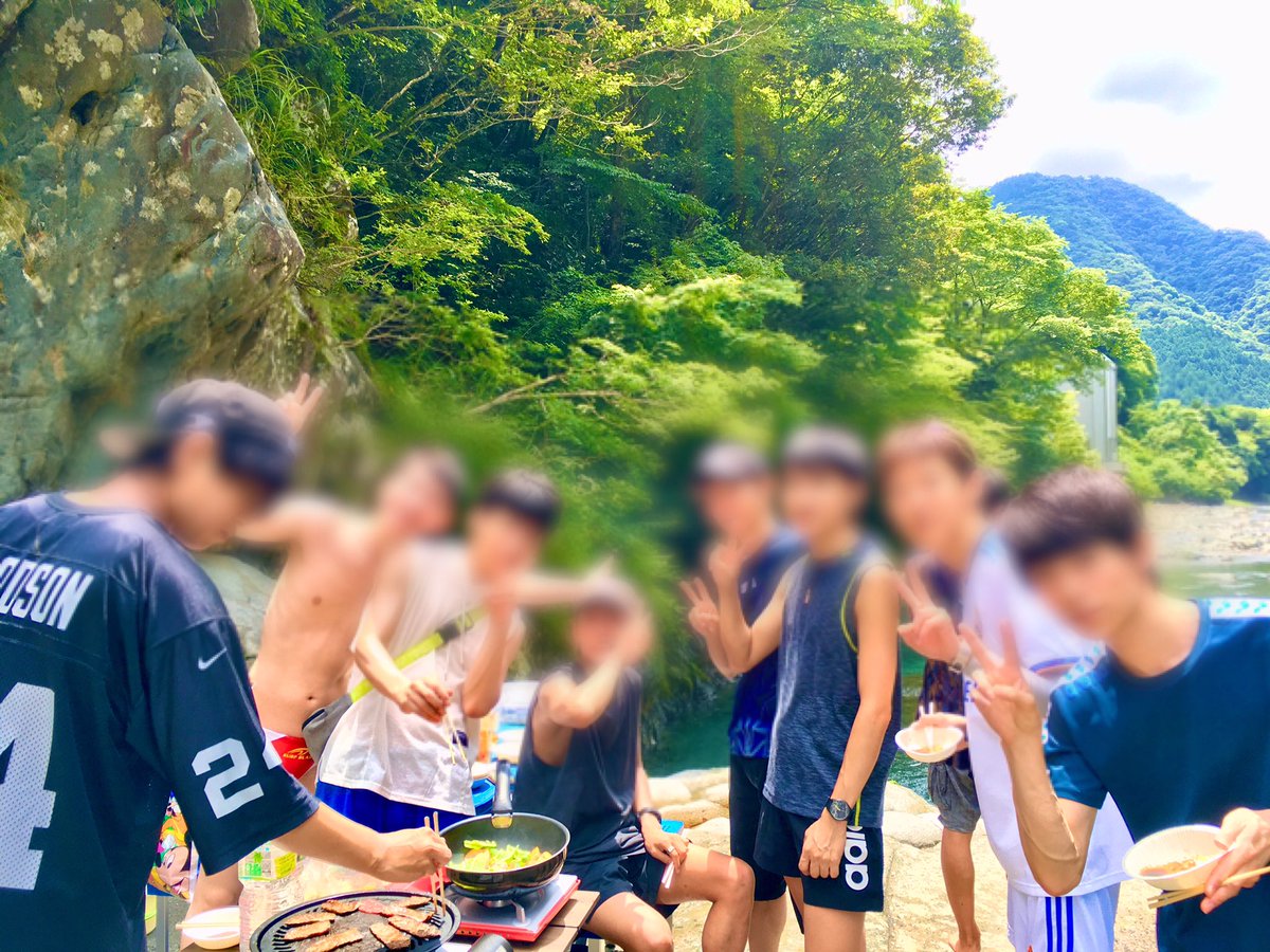 お気に入りの場所で川遊びできて満足😋