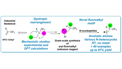 angew_chem's tweet photo. Synthesis of Hydrofluoroolefin-Based Iodonium Reagent via Dyotropic Rearrangement and Its Utilization in Fluoroalkylation (Novak) #openaccess https://t.co/nU8i0tCwt9 https://t.co/i8EV8Y1u1b