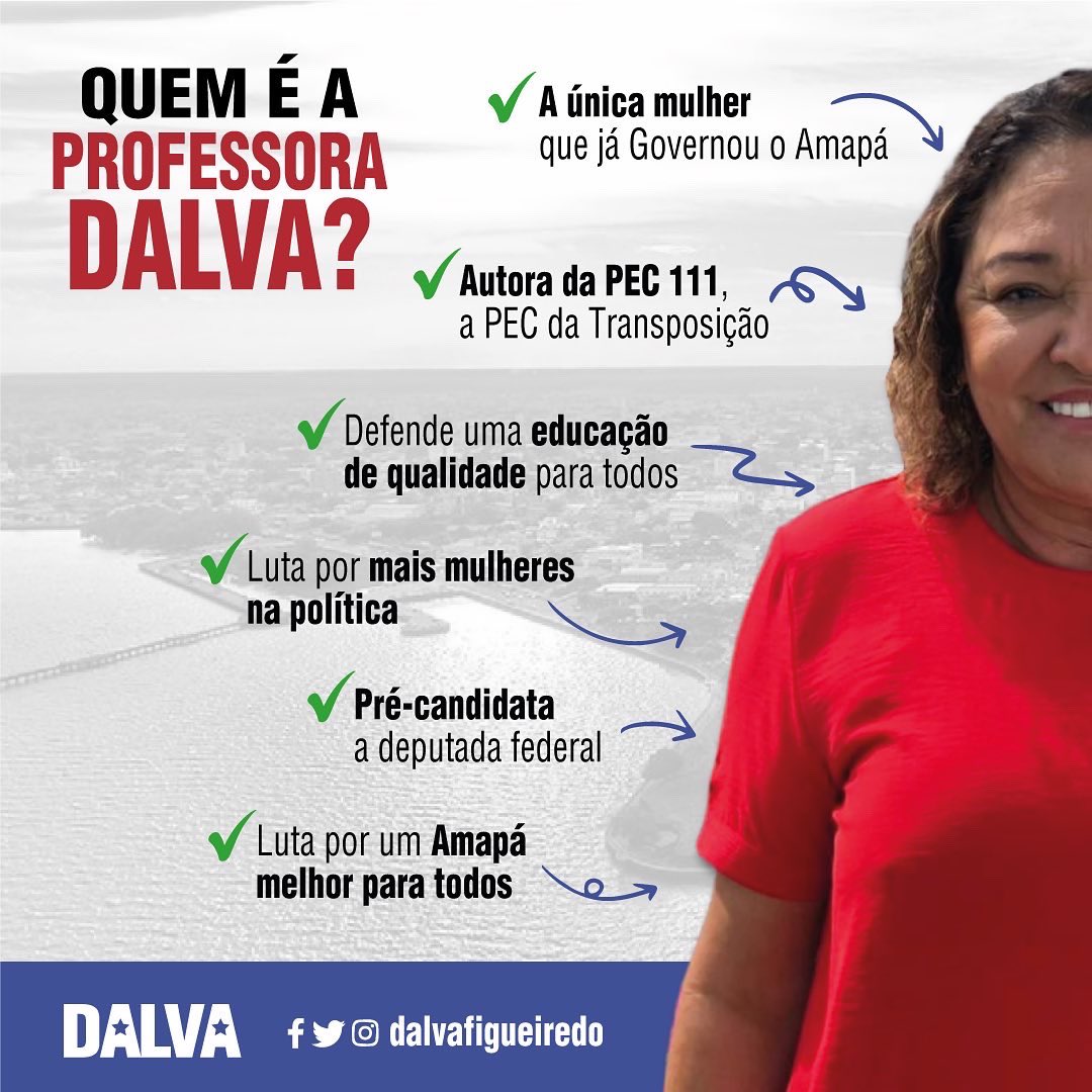 DalvaFigueiredo's tweet photo. Vocês conhecem bem a nossa Candidata? Quem não há conhece terá a oportunidade de saber mais sobre sua história. Vamos juntos pelo Amapá? #ProfessoraDalva #Amapa #Politica #Eleicoes2022 #lula2022 #vamosjuntospelobrasil #tocomdalva #tocomlula #adeputadadoLula #DalvaAquieLulaLa https://t.co/4Ah4MZj9DA