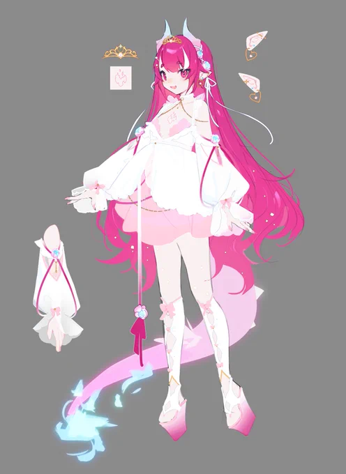  » I had the opportunity to draw Pinky's Birthday illustration this year, as well as design her a new outfit! ⋆。˚ ⋆ 