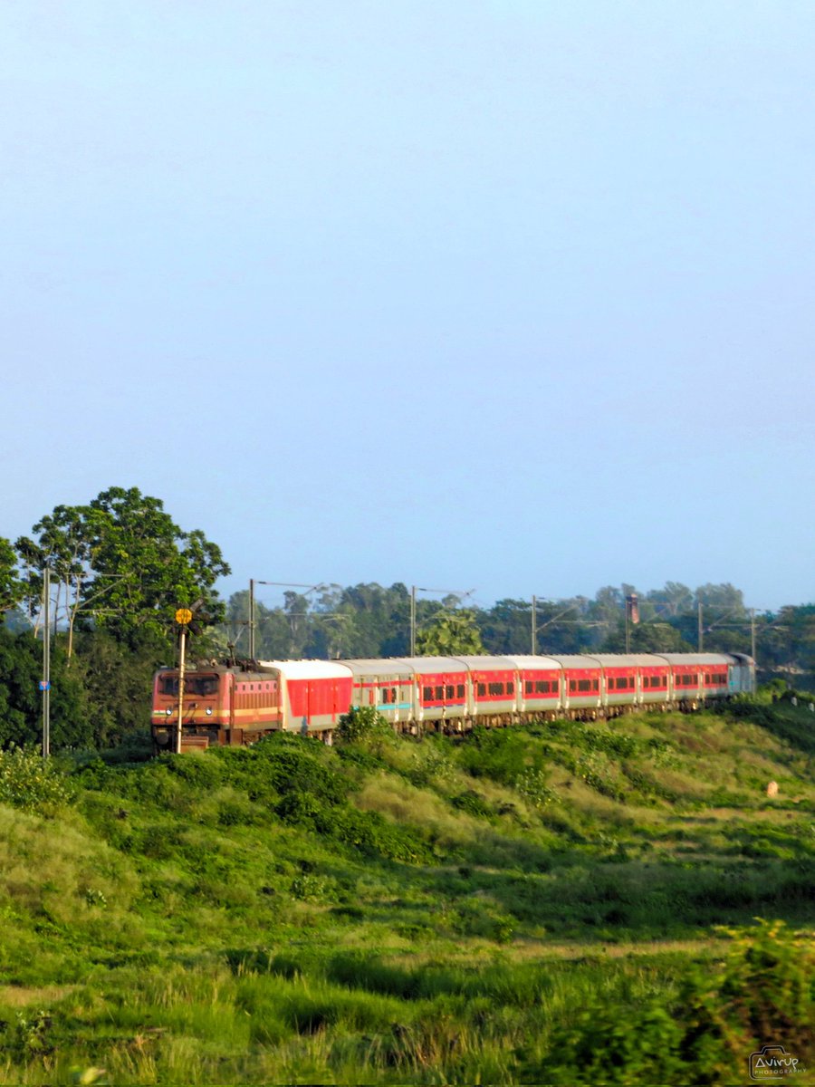NFR_Enthusiasts's tweet photo. 05771 #MaldaCourt – #KatiharJunction Passenger Special standing near the Home Signal of #OldMaldaJunction/#OMLF with a WAP4 Locomotive...

📸: @Avirup14056 
#NFRailEnthusiastsOG

@drm_kir @RailNf @RailMinIndia #Malda #MaldaTown #NFR #NortheastFrontierRailway #IndianRailways https://t.co/mfnW9NW5Xa