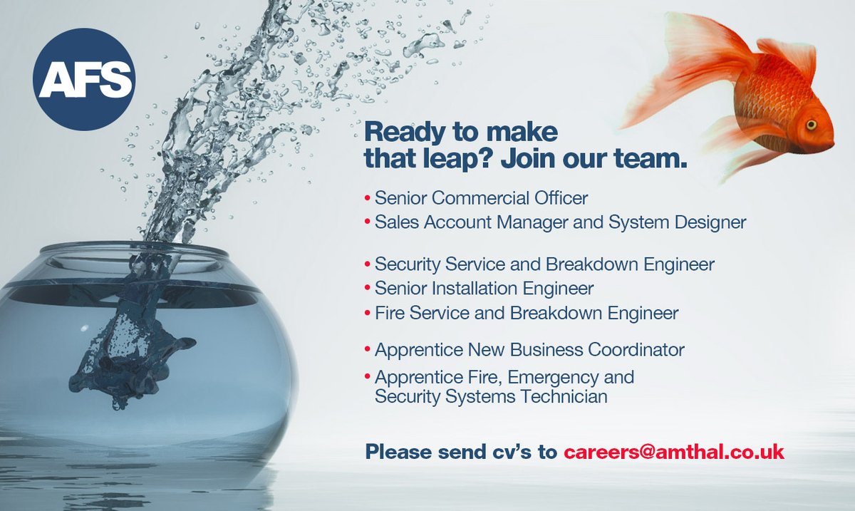 We are hiring and can't wait to hear from you, with a number of open positions available, right from #apprenticeship opportunities to management.

amthal.co.uk/careers

#wearehiring #joinourteam #maketheleap #protectwhatsprecious #teamamthal