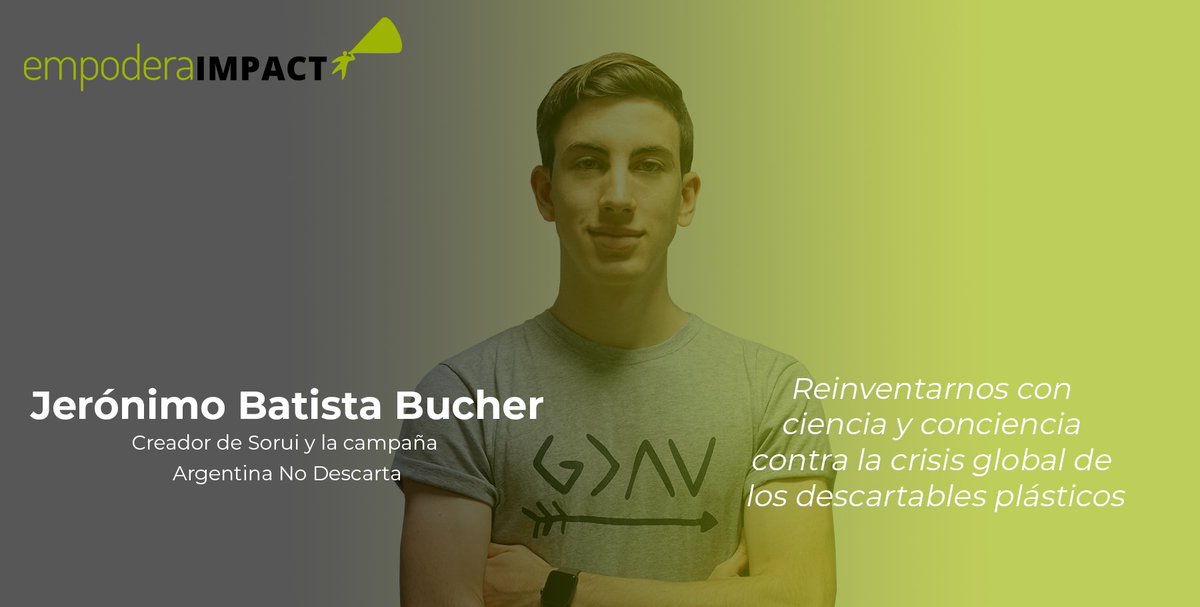 📢Hablamos con <a href="/jerobatistasoy/">Jerónimo Batista Bucher</a> sobre su labor para eliminar los #plásticos de un solo uso.
 
♻️Descubre su proyecto #Sorui de vasos biodegradables hechos de algas 🔗 bit.ly/3JJNLDa
 
💡Elegido por Harvard uno de los 100 líderes del futuro
#Empodera #ImpactStories #ODS