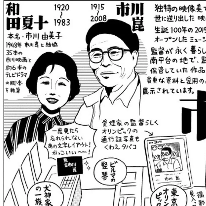 博物館ななめ歩き・市川崑記念室 - 文化庁広報誌 ぶんかる https://t.co/widrnRZ7jh #ぶんかる 