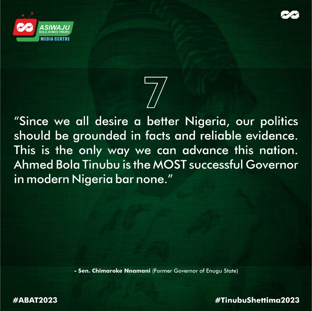 PBATMediaCentre's tweet photo. “Since we all desire a better Nigeria, our politics should be grounded in facts and reliable evidence. This is the only way we can advance this nation.” - Senator @ChimarokeNamani 

#ABAT2023 #tinubushettima2023 https://t.co/empdXySlfv