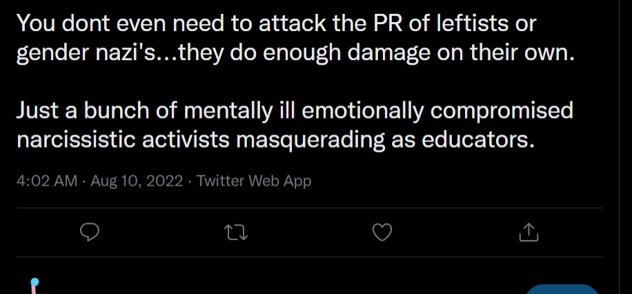 Well, this is Antisemitic. 

Funny how Ableism is never far from that LOT account.