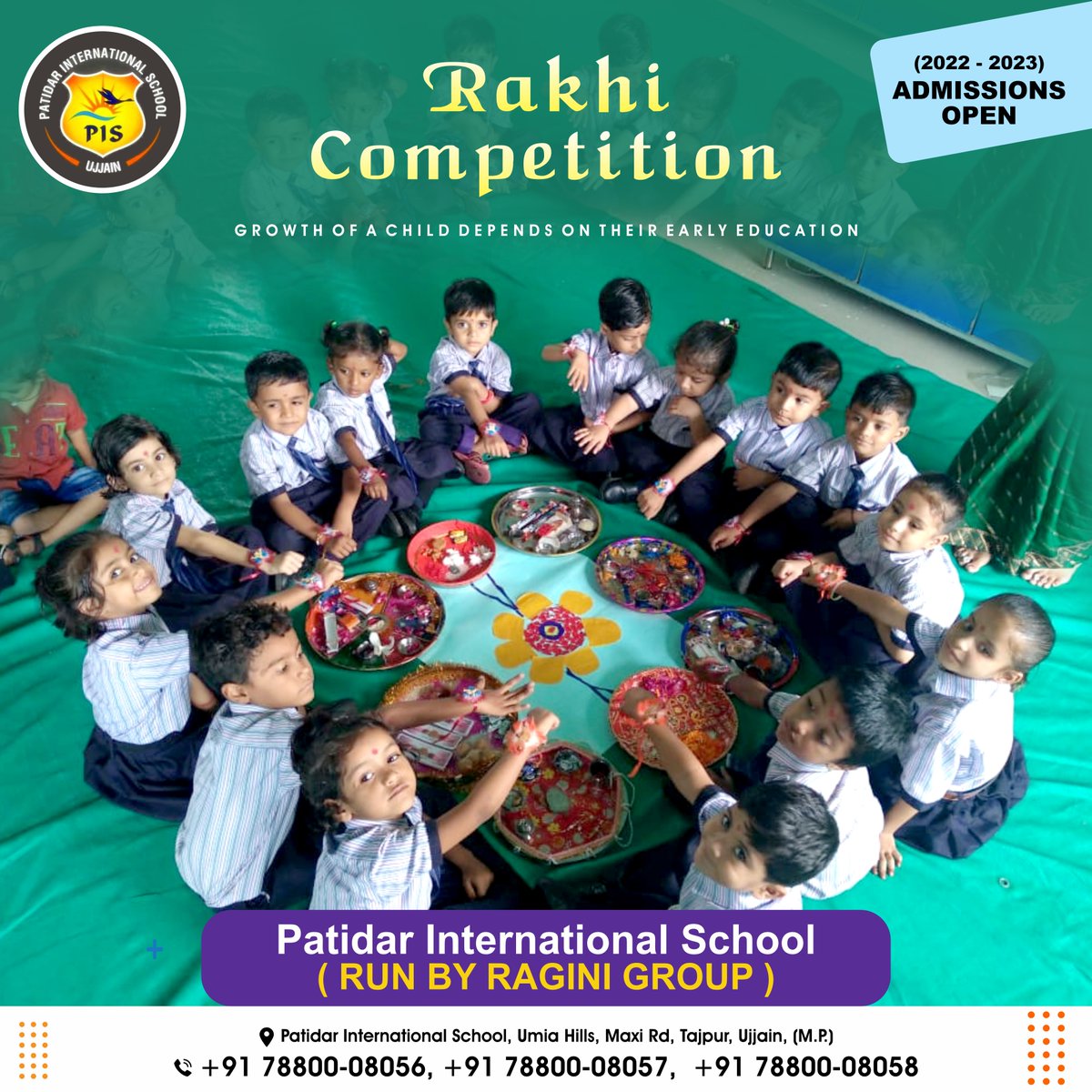 pisujjain's tweet photo. Rakhi Competition !!🤩🤩🫢🫢

!! Admission Open !!
2022-2023

Starting Soon:
#Shooting
#Archery
#HorseRiding

Fill in the enquiry form for admission
https://t.co/wf1kRch55v

#Contact
78800-08056, 78800-08057, 78800-08058

#ujjain #ujjainmahakaal #school #ujjainschool https://t.co/bjI0qozNrM