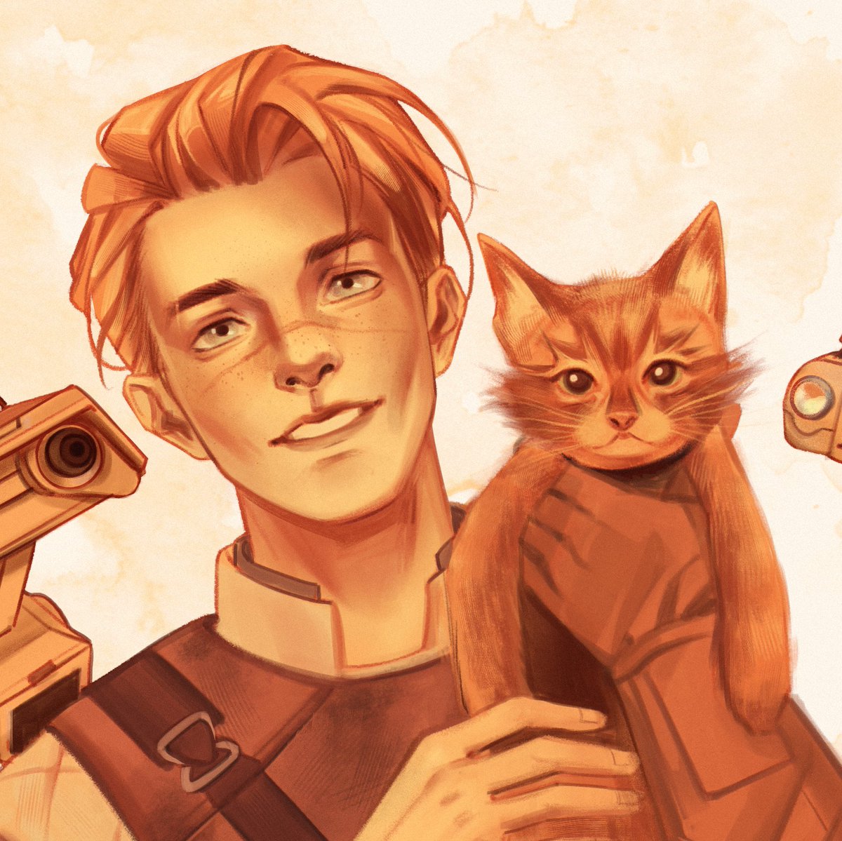arazend's tweet image. gingers and robots! 🧡
#Stray #JediFallenOrder #JediSurvivor