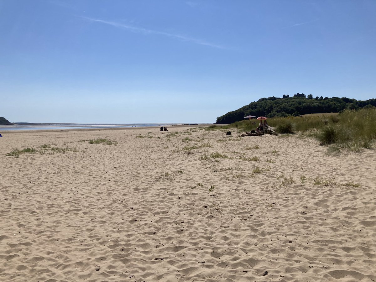 No not on my hols - it’s a work trip for our Llansteffan study- managing tourism pressures. You can see why they come here in droves #placemaking #economy #tourism