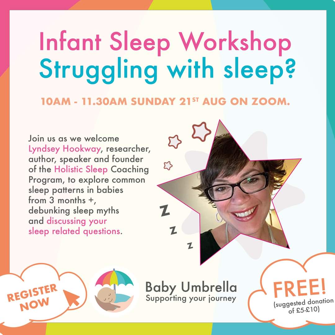 Struggling with sleep 😴💤🐑? Join us as on Sat 21st Aug at 10-11.30am as we speak with @FeedSleepBond to explore common sleep patterns in babies from 3 months + and answer your sleep related questions. Sign up here: babyumbrella.as.me/sleep #NewbornSleep #BabySleep #InfantSleep