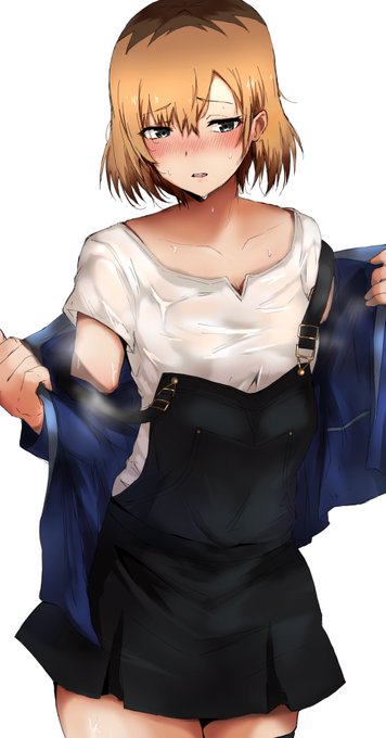 猛暑日の宮森さんを描きました 