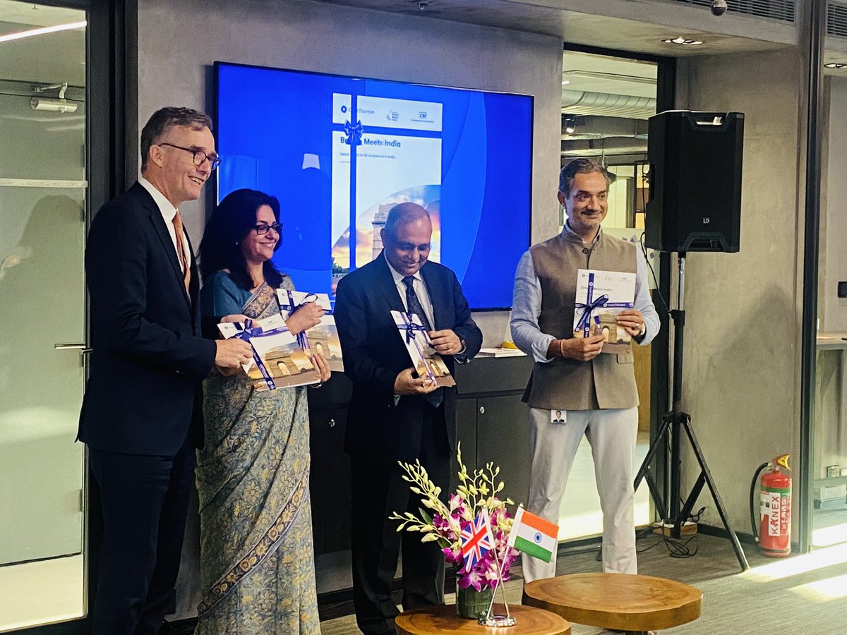 GrantThorntonIN's tweet photo. Our Britain Meets India report highlights the top UK companies in India by revenue, growth and employment generated. It also captures the geographical dispersion of these companies in India along with their sectoral classification.

https://t.co/5NFn1yYzeh https://t.co/CRfUDMQESk