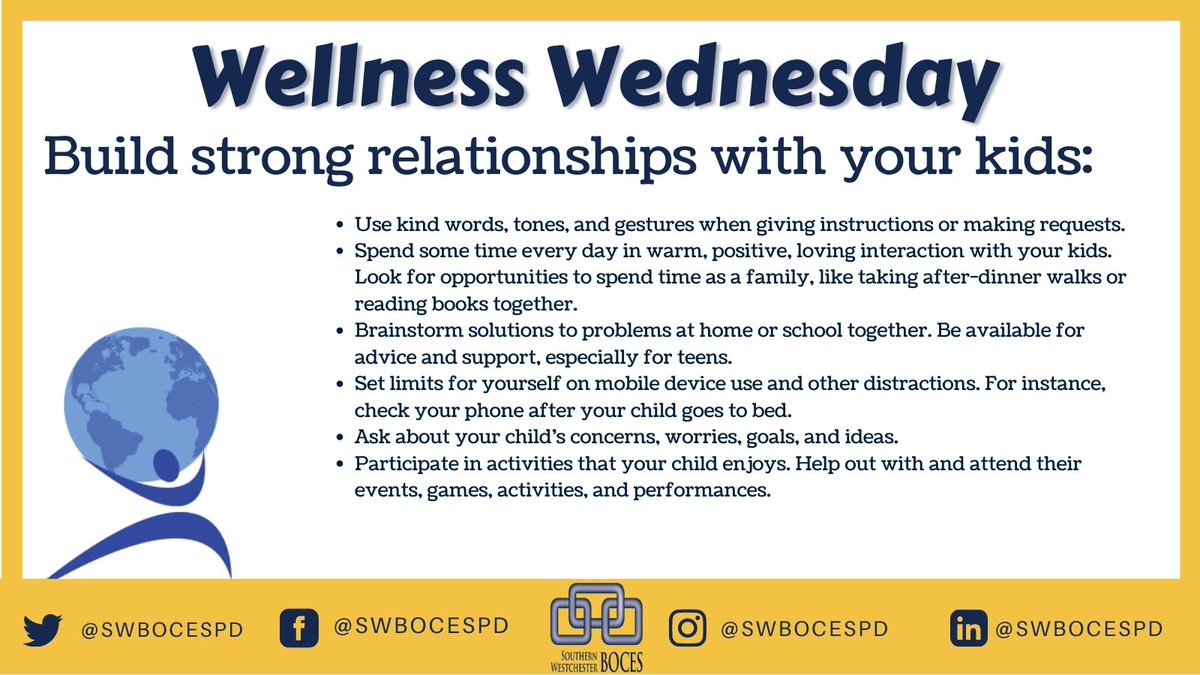 swbocesplcs's tweet photo. The strong emotional bonds help children learn how to manage their own feelings and behaviors and develop self-confidence. To read more click here: https://t.co/mzvmmNtTAb
#swbocespd #wellnesswednesday https://t.co/T7m2lXJB0f