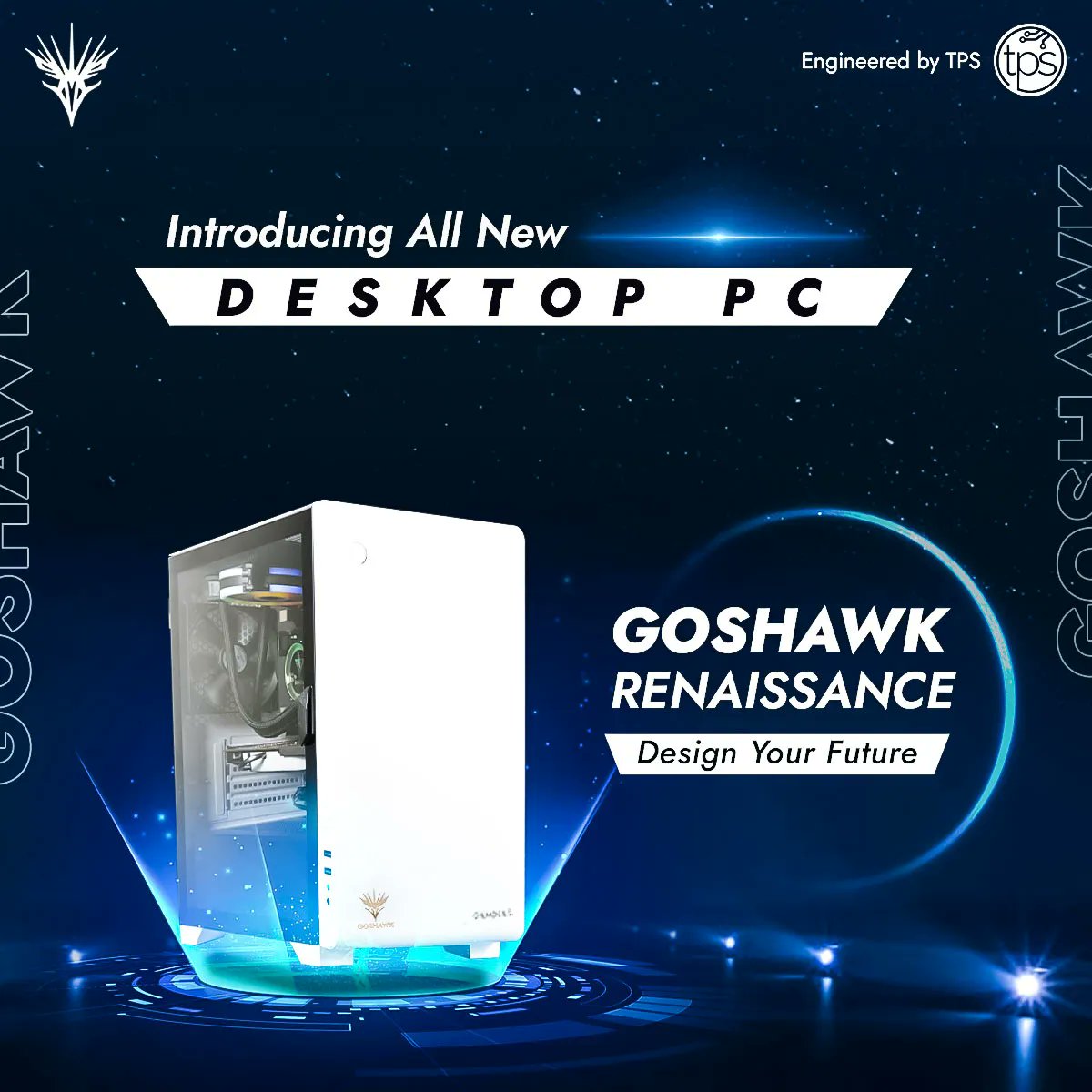 tpstechin's tweet photo. Introducing All New Gaming Desktop PC - GOSHAWK Renaissance
A machine to design without hindrances and hurdles, that's GOSHAWK Renaissance for you -  https://t.co/Ns7mnPSrBw 
For any queries or more details, DM Us. 
#desktop #prebuiltpc #custompc #goshawkpc #pc #designingpc #tps https://t.co/WKd7cdBw92