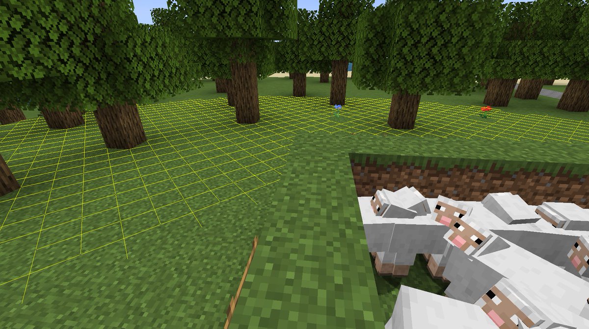 ComanHoliday's tweet photo. #Minecraft #マイクラ #LightOverlay
明るさ0の場所を表示してくれるMODを入れて、村の周囲を見回すと、結構フェンスギリギリまで敵が湧く様になっている。これは、たまーに夜更かしした時に弓矢でペチペチ攻撃して遊ぶ為w https://t.co/tt7vRyCbf5