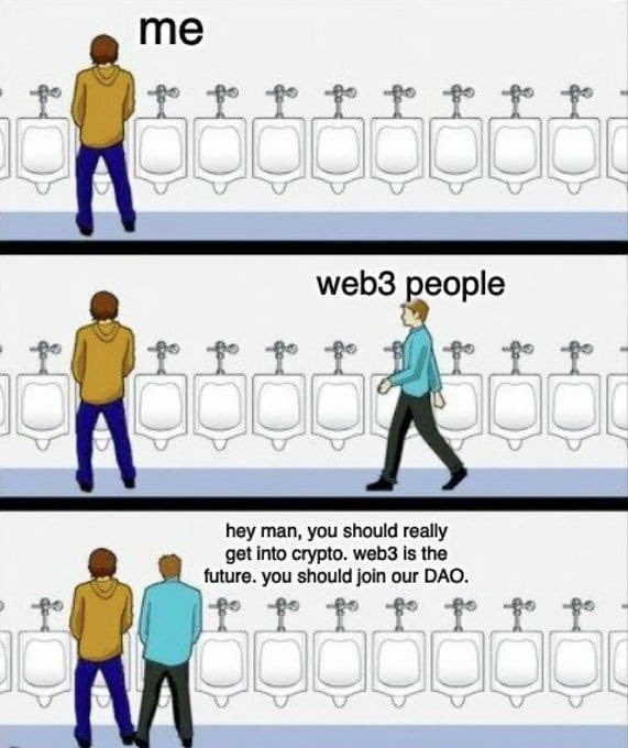 badboysm890's tweet photo. Normal day in 2022 … LOL

#Web3 #Crypto https://t.co/fht7qfGPPT