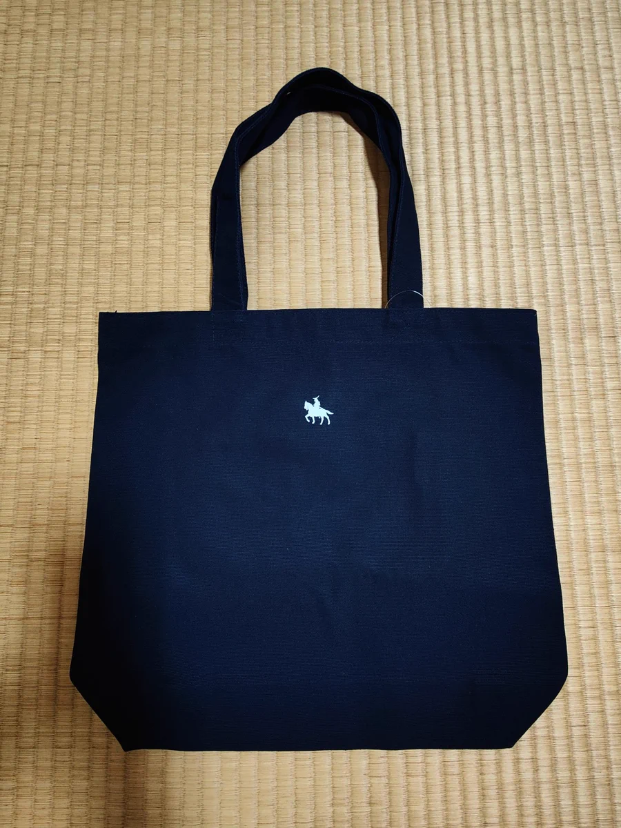 ラルフローレンのシンプルなトートバッグ。しかしよく見ると、伊達政宗だった！？