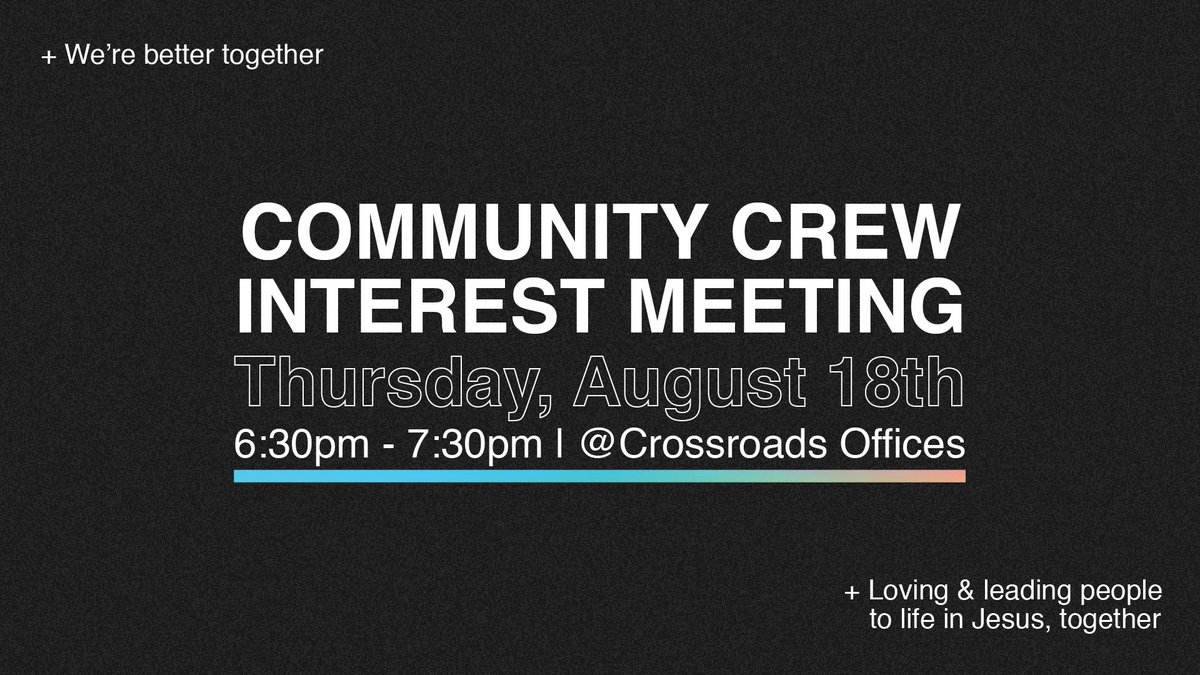 Crossroads Church of Benson tweet media