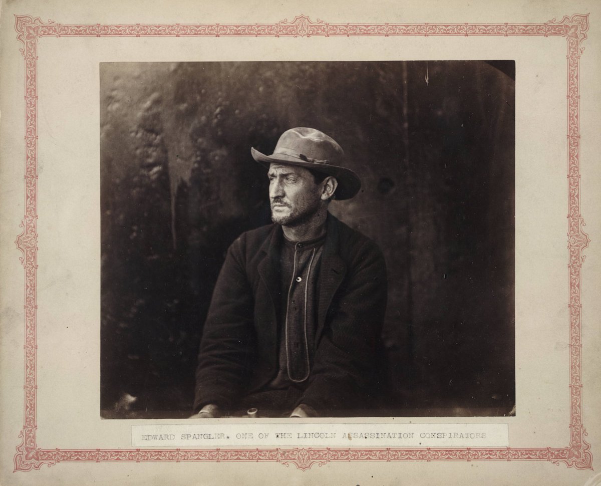 LinConspirators's tweet photo. #OTD Aug. 10, 1825: #EdmanSpangler was born in York, PA. As a carpenter, Ned helped to construct the Booth home of @SpiritsTH &amp; then worked for John T. Ford in Baltimore &amp; @fordstheatre. While within the orbit of #JohnWilkesBooth, most consider Ned to have been innocent. https://t.co/sY1odFxWZy