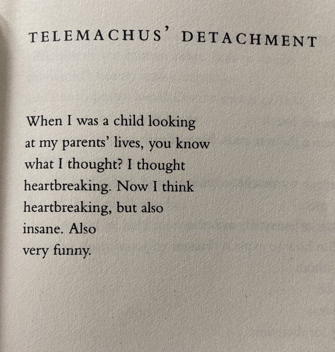 Louise Glück telling it like it is.