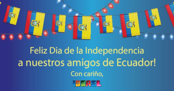 Greeting for Ecuador's Independence Day