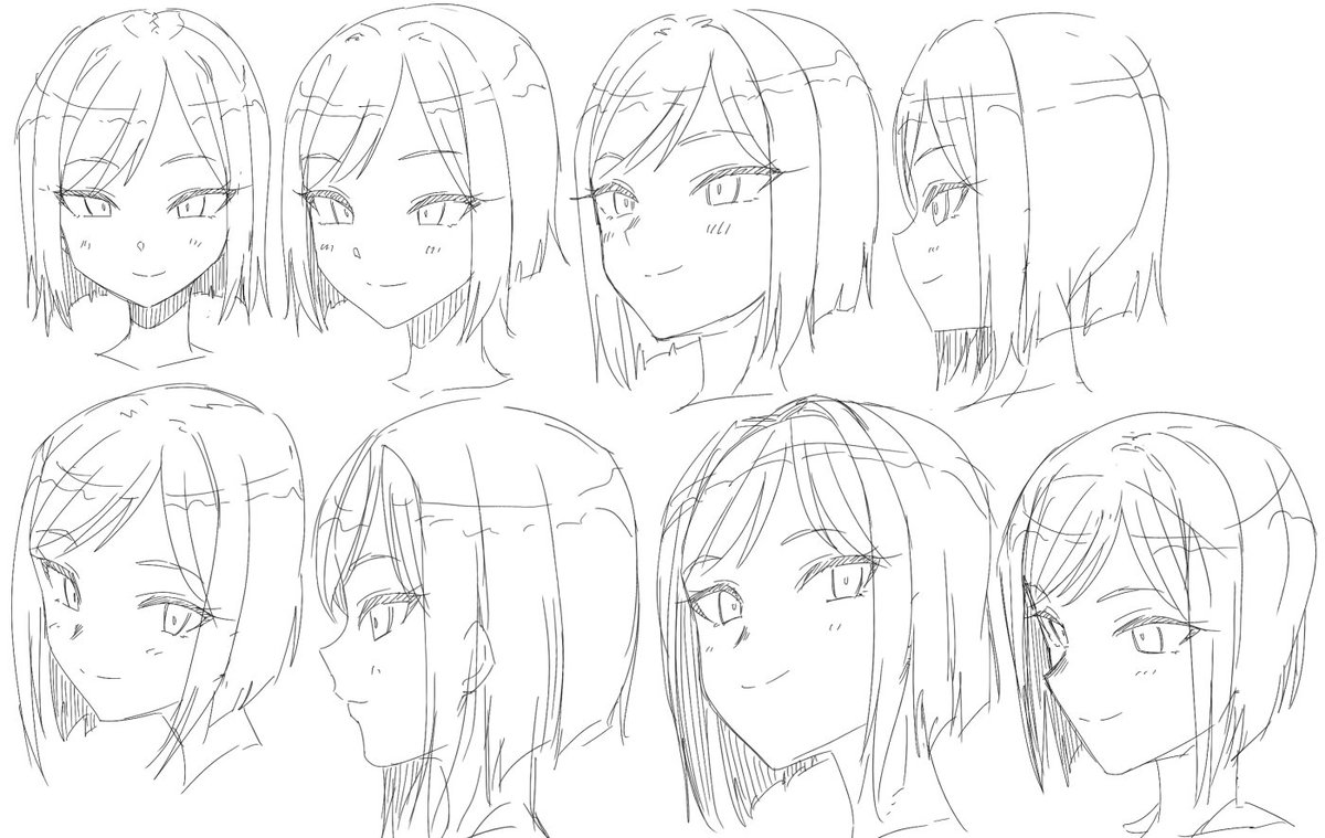 顔を可愛く描けるようになりたいから練習するぞ! 34 