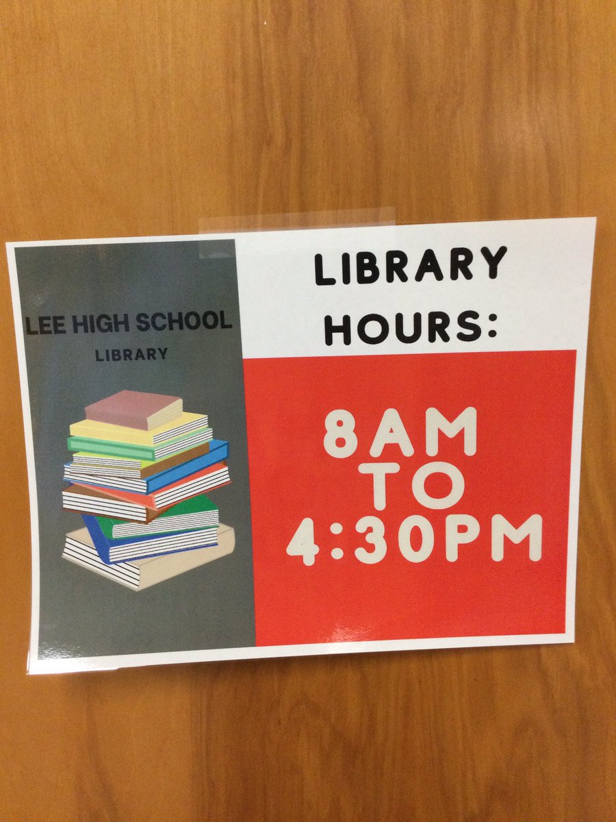 Happy first day of school, Vols! The library will be open every day from 8am-4:30pm. Come see us!!!
