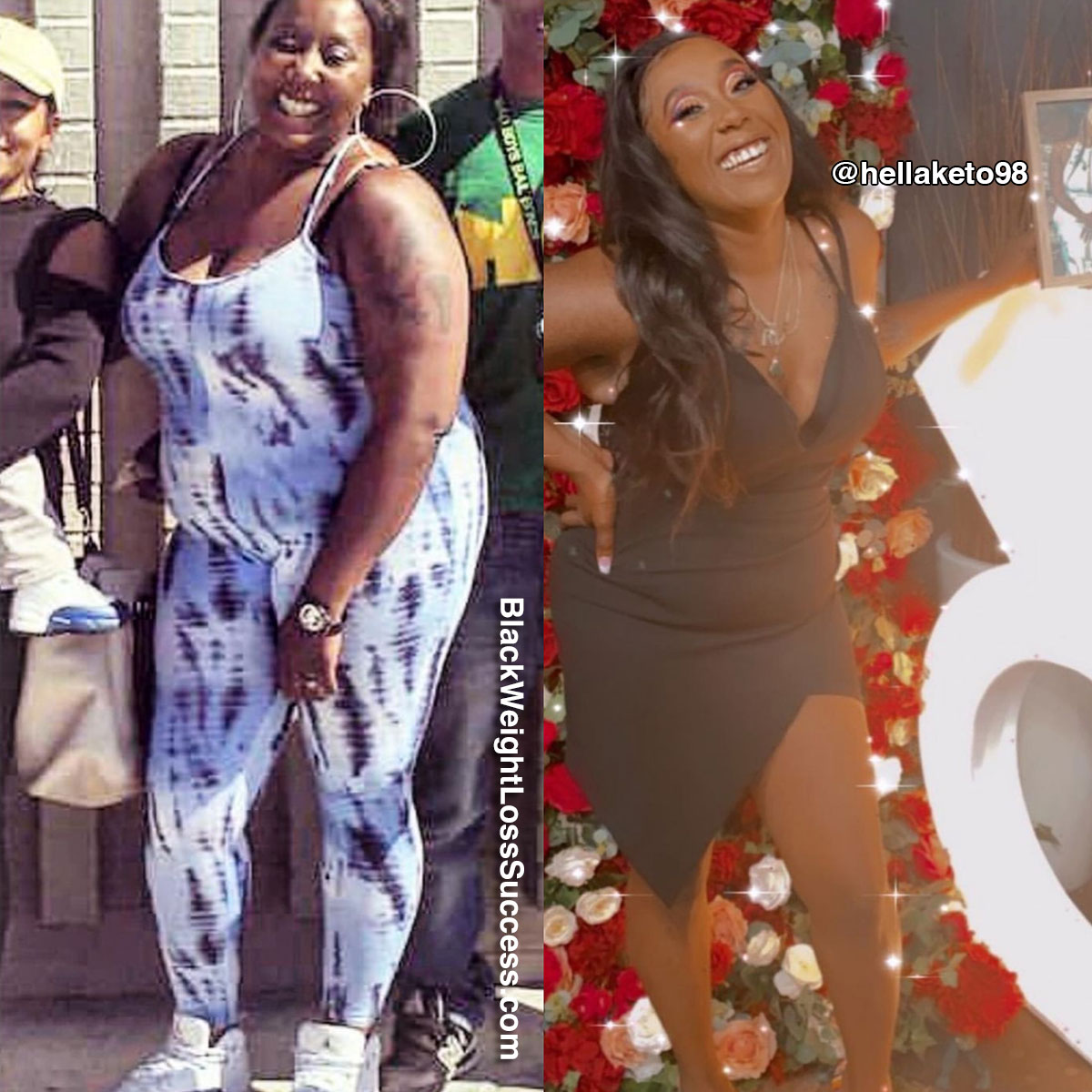 blackweightloss's tweet photo. Transformation of the Day: Jazmyn lost 74 pounds by fully embracing the #keto lifestyle and leaning into her support network. This proud mom wanted to be a healthy, present mom and have the energy to play with her children. #BWLW https://t.co/4F1QHTZbfv https://t.co/tGqMuzDfHR