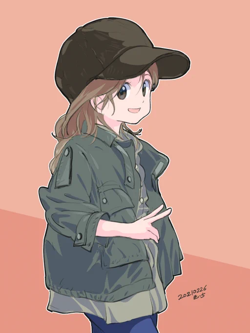 #帽子の日 過去絵から帽子が入ってるのを 