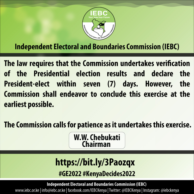 IEBCKenya's tweet photo. #GE2022 #KenyaDecides2022 https://t.co/qE5sqfFYJt