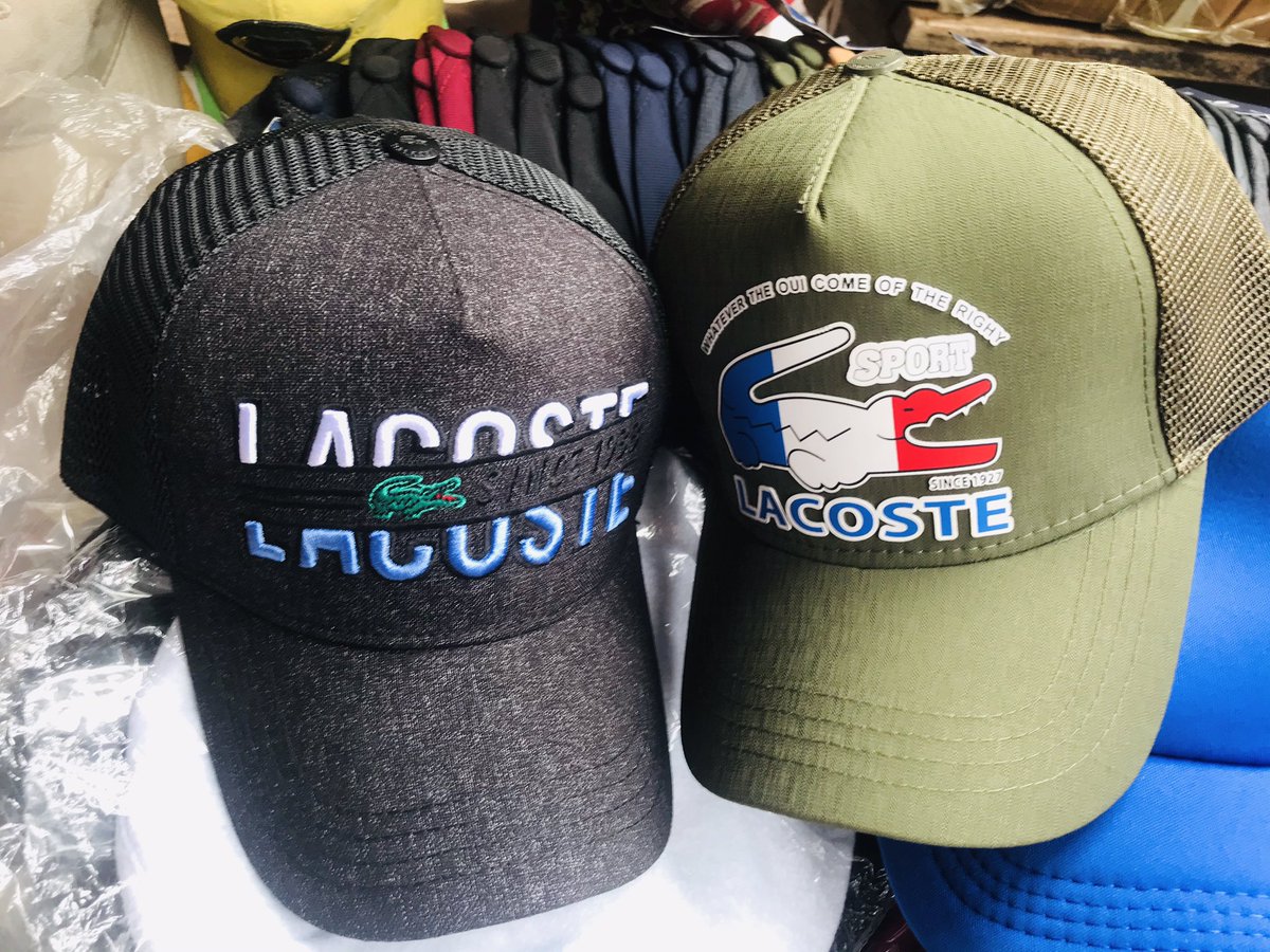 MACZEETU's tweet photo. Which one of these Lacoste are u taking 

caps available in store as seen,,
At 4000 each 

DM/WhatsApp me for fast response : https://t.co/VFeGuo9f4Y

DM/WhatsApp me for fast response : https://t.co/VFeGuo9f4Y https://t.co/5XsQNJpszd